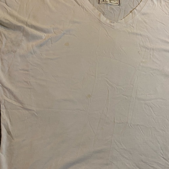 Free People Size Medium White T-Shirt - Picture 4 of 6